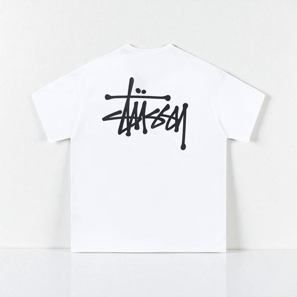 Stussy ✨White Short Sleeve Tee Casual Essential✨